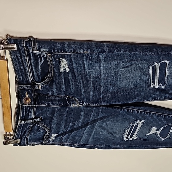 AMERICAN Eagle next level stretch size 2 high rise jeggings - Picture 2 of 8